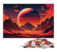 1000Pc Adults Jigsaw Puzzle Alien Planet cardboard Jigsaw Puzzles for Adults for Teenagers, Family Game Night, Brain-Challenging Gift Idea 26X38CM/10.23x14.96inch