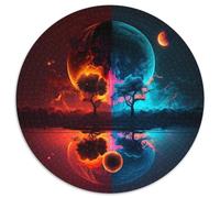 1000Pc Adults Jigsaw Puzzle Alien Planet Landscape 1000 Piece Jigsaw Challenging Brain Teaser for Teenagers,Family Game Night Fun (67.5x67.5cm)