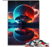 1000Pc Adults Jigsaw Puzzle Alien Planet Landscape Jigsaw Puzzles for Teenagers, Family Game Night, Brain-Challenging Gift Idea size : 26x38cm