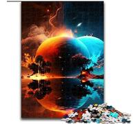1000Pc Adults Jigsaw Puzzle Alien Planet Landscape Made of Wood, for Ages 14+ 50x75cm Brain Teaser Game for Teenagers, for Family Game Night