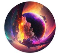 1000Pc Adults Jigsaw Puzzle Alien Planet Round Cardboard Puzzles Suitable for Birthdays,Halloween,Thanksgiving,Easter (67.5x67.5cm)
