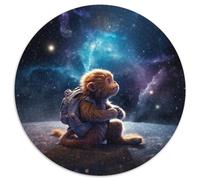 1000Pc Adults Jigsaw Puzzle Animal Monkey Round Paper Jigsaw Puzzles Challenging Brain Teaser for Teenagers,Family Game Night Fun (67.5x67.5cm)