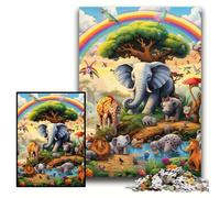 1000Pc Adults Jigsaw Puzzle Animal World 1000 Pieces Puzzles for Adults Family Interactive Game, Brain Teaser Gift, Educational Toy Size 26x38cm