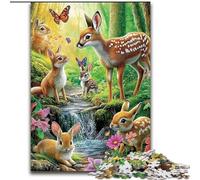 1000Pc Adults Jigsaw Puzzle Animal World Jigsaw Made of Wood Suitable for Birthdays, Halloween, Thanksgiving, Easter size 50X75CM