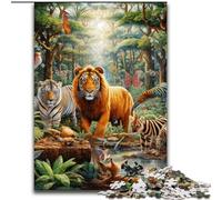 1000Pc Adults Jigsaw Puzzle Animal World Jigsaw Puzzle Made of cardboard,Fun at Home Activities, Birthday Present, Travel Gifts 1000pcs(26x38cm)