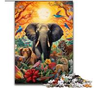 1000Pc Adults Jigsaw Puzzle Animal World Jigsaw Puzzles for Adults Perfect for Halloween, Christmas, Birthday Gift 50x75cm