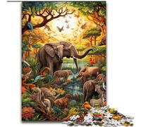 1000Pc Adults Jigsaw Puzzle Animal World Jigsaw Puzzles Made of cardboard,Family Interaction & Brain Challenge, Family Activity Challenge 1000pcs(26x38cm)