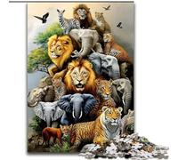 1000Pc Adults Jigsaw Puzzle Animal World Jigsaws 1000 Pieces for Adults Family Interactive Game, DIY Home Decor Brain Challenge Gift 26X38CM