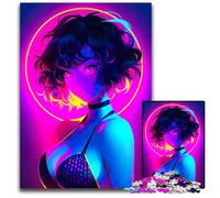 1000Pc Adults Jigsaw Puzzle Anime Cool Swimsuit Girl Puzzles for Adults Perfect Home Or Office Decor Ideal 1000 PCS(75x50cm)