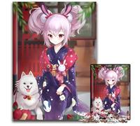 1000Pc Adults Jigsaw Puzzle Anime Cute Wooden Jigsaw Puzzles for Adults Interactive Family Game Brain Challenge Educational Toy 1000 PCS(75x50cm)