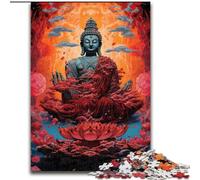 1000Pc Adults Jigsaw Puzzle Art Buddha Statue Jigsaw Puzzle Made of cardboard,Interactive Family Game, DIY Home Decor Brain Challenge Gift 1000pcs(26x38cm)