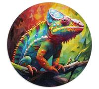 1000Pc Adults Jigsaw Puzzle Art Chameleon 1000 Piece Jigsaw Challenging Brain Teaser for Teenagers,Family Game Night Fun (67.5x67.5cm)