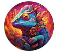 1000Pc Adults Jigsaw Puzzle Art Chameleon 1000 Piece Jigsaw Family Interaction & Brain Challenge,Family Activity Challenge (67.5x67.5cm)