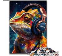 1000Pc Adults Jigsaw Puzzle Art Chameleon 1000 Piece Jigsaw for Birthdays, Holidays & Home Decor (Szie 26x38cm)