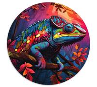 1000Pc Adults Jigsaw Puzzle Art Chameleon Difficult Puzzles for Adults Family Interactive Game,Craft Gift with Colorful Artwork (67.5x67.5cm)