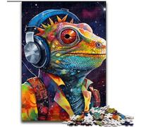 1000Pc Adults Jigsaw Puzzle Art Chameleon Jigsaw Puzzles for Adults Family Interaction & Brain Challenge, Family Activity Challenge (Szie 26x38cm)
