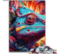 1000Pc Adults Jigsaw Puzzle Art Chameleon Jigsaw Puzzles for Adults for Teenagers Age Group 14+, Home Decor (Szie 26x38cm)