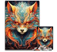 1000Pc Adults Jigsaw Puzzle Art Fox Difficult Puzzles for Adults Ideal for Lover, Perfect Christmas, New Year, Valentine's Gift 26X38CM/10.23x14.96inch