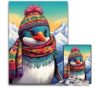 1000Pc Adults Jigsaw Puzzle Art Penguin cardboard Jigsaw Puzzles for Adults Family Activity, DIY Home Decor, 26X38CM/10.23x14.96inch