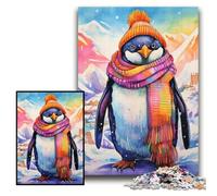 1000Pc Adults Jigsaw Puzzle Art Penguin Difficult Puzzles for Adults 26x38 cm Brain Challenge Gift, Educational Activity for Teenagers