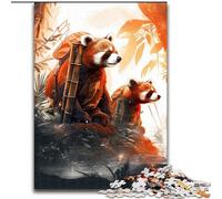 1000Pc Adults Jigsaw Puzzle Art Red Panda Jigsaw Puzzles for Adults Family Interaction & Brain Challenge, Family Activity Challenge (Szie 26x38cm)