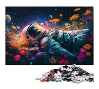 1000Pc Adults Jigsaw Puzzle Astronaut Exploration Puzzles for Adults for Teenagers & Family Fun - DIY Brain Teaser Game Gift 50x75CM/19.68x29.52inch