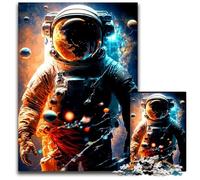 1000Pc Adults Jigsaw Puzzle Astronaut Puzzles for Adults Brain Teaser Game, Interactive Family Game, Suitable for Ages 14+ 50x75CM/19.68x29.52inch