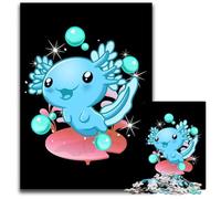 1000Pc Adults Jigsaw Puzzle Axolotl SalamanderWooden Jigsaw Puzzles for Adults Brain Teaser Game for Teenagers Perfect 1000 PCS(75x50cm)