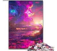 1000Pc Adults Jigsaw Puzzle Beautiful Alien Planet Jigsaw Puzzle Made of cardboard,Ideal for And Family Fun for Holidays, Birthdays 1000pcs(26x38cm)