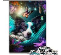 1000Pc Adults Jigsaw Puzzle Beautiful Border Collie Jigsaw Puzzles for Teenagers, Family Game Night, Brain-Challenging Gift Idea size : 26x38cm