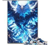 1000Pc Adults Jigsaw Puzzle Beautiful Eagle Made of Wood, for Teenagers Age Group 14+, Home Decor 50x75cm DIY Art Decor