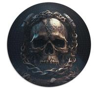 1000Pc Adults Jigsaw Puzzle Beautiful Skull 1000-Piece Jigsaw Puzzle Challenging Brain Teaser for Teenagers,Perfect for Home Decor Or Gift (Size 67.5x67.5cm)