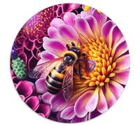 1000Pc Adults Jigsaw Puzzle Bee on A Blossom Jigsaw Puzzles for Adults Family Game Night, Home Decor & Brain Training Gift 67.5x67.5cm