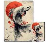 1000Pc Adults Jigsaw Puzzle Betta Fish Poster Puzzles for Adults DIY Decoration Brain Challenge for Adult Family 1000 PCS(75x50cm)