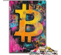 1000Pc Adults Jigsaw Puzzle Bitcoin Jigsaw for Teenager & Families, Perfect DIY Decor & Brain-Teasing Challenge (size 26x38cm)
