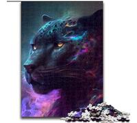 1000Pc Adults Jigsaw Puzzle Black Leopard Jigsaw Puzzles for Adults 1000 Piece for Teenagers Educational Games Gifts (Szie 26x38 cm)