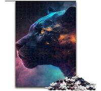 1000Pc Adults Jigsaw Puzzle Black Leopard Jigsaw Puzzles size : 50x75cm for Teenager & Families, Perfect DIY Decor & Brain-Teasing Challenge