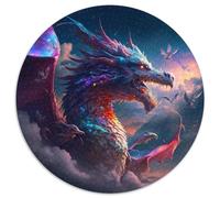 1000Pc Adults Jigsaw Puzzle Brave Dragon 1000-Piece Jigsaw Puzzle Challenging Brain Teaser for Teenagers,Perfect for Home Decor Or Gift (Size 67.5x67.5cm)