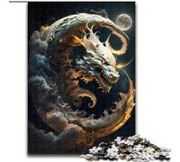 1000Pc Adults Jigsaw Puzzle Brave Dragon Difficult Puzzles for Adults size 50x75cm Brain Challenge Game for Teenagers & Family Interaction