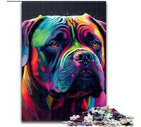 1000Pc Adults Jigsaw Puzzle Cane Corso Colorful Jigsaw Made of cardboard, Colorful Home Decor & Interactive Family Game, 1000pcs(26x38cm)
