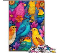 1000Pc Adults Jigsaw Puzzle Color Bird Jigsaw Puzzles 26X38CM for Parents, Lovers, Friends - Age 14+
