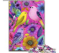 1000Pc Adults Jigsaw Puzzle Color Bird Jigsaw Puzzles for Adults 26X38CM Birthday Gift Idea, Challenging Brain Teaser Game