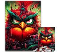 1000Pc Adults Jigsaw Puzzle Color Bird Wooden Jigsaw Puzzles for Adults Fun at Home Activities, Birthday Present, Travel Gifts 50x75CM/19.68x29.52inch