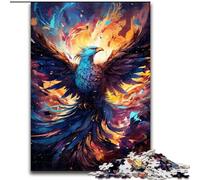 1000Pc Adults Jigsaw Puzzle Color Fantasy Phoenix cardboard Jigsaw Puzzles for Adults Unique DIY Home Decor Gift Idea (Size 26x38cm)