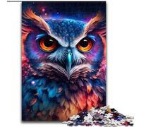 1000Pc Adults Jigsaw Puzzle Color Owl 1000Pc Adults Jigsaw Puzzle Educational & Fun Indoor Game for Home Decor (Size 26x38cm)