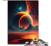 1000Pc Adults Jigsaw Puzzle Color Planet Made of Wood, Fun Activity for at Home 50x75cm DIY Art Decor