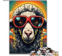 1000Pc Adults Jigsaw Puzzle Colorful Alpacas Jigsaw for Teenager & Families, Perfect DIY Decor & Brain-Teasing Challenge (size : 26x38cm)