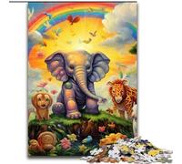 1000Pc Adults Jigsaw Puzzle Colorful Animal World Impossible Jigsaw Puzzles for Adults size50x75cm Challenging Brain Teaser for Teenagers, Family Game Night Fun