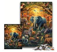 1000Pc Adults Jigsaw Puzzle Colorful Art Animal World Difficult Puzzles for Adults 50x75 cm Brain Challenge Gift, Educational Activity for Teenagers