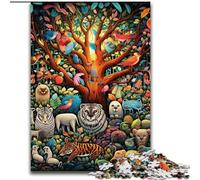 1000Pc Adults Jigsaw Puzzle Colorful Art Animal World Puzzles 1000Pieces for Adults Family Activity Game for Teenager, DIY Home Decor Brain Teaser Gift (Size 26x38 cm)